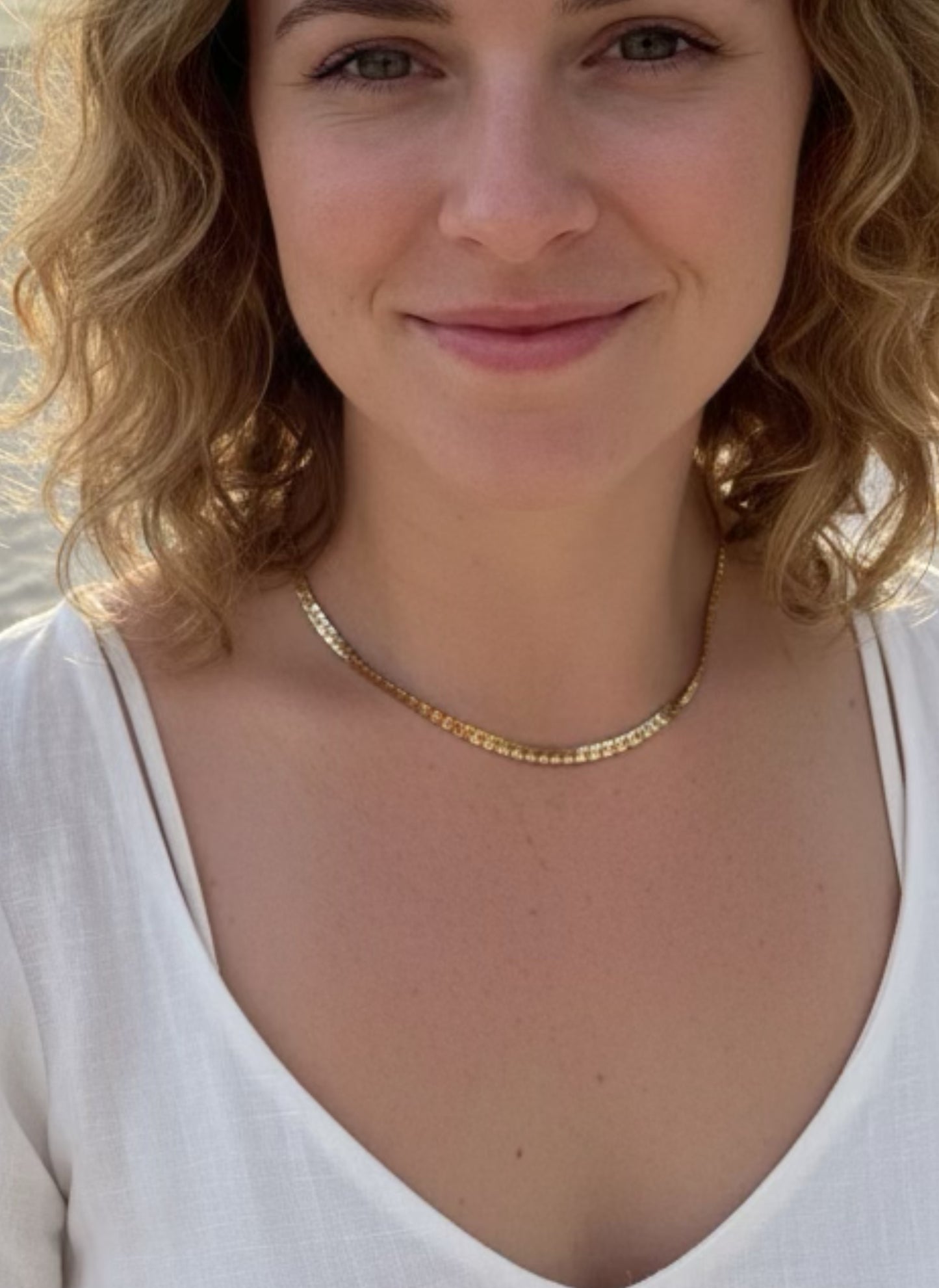 Phoebe herringbone necklace