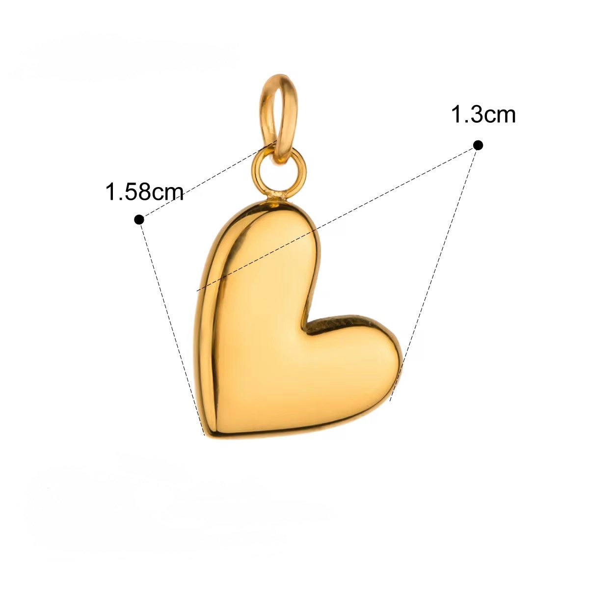 Heart charm - small