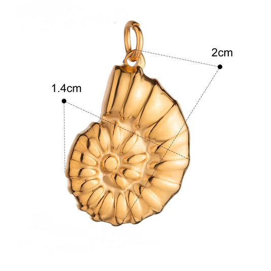 Spiral shell charm/pendant