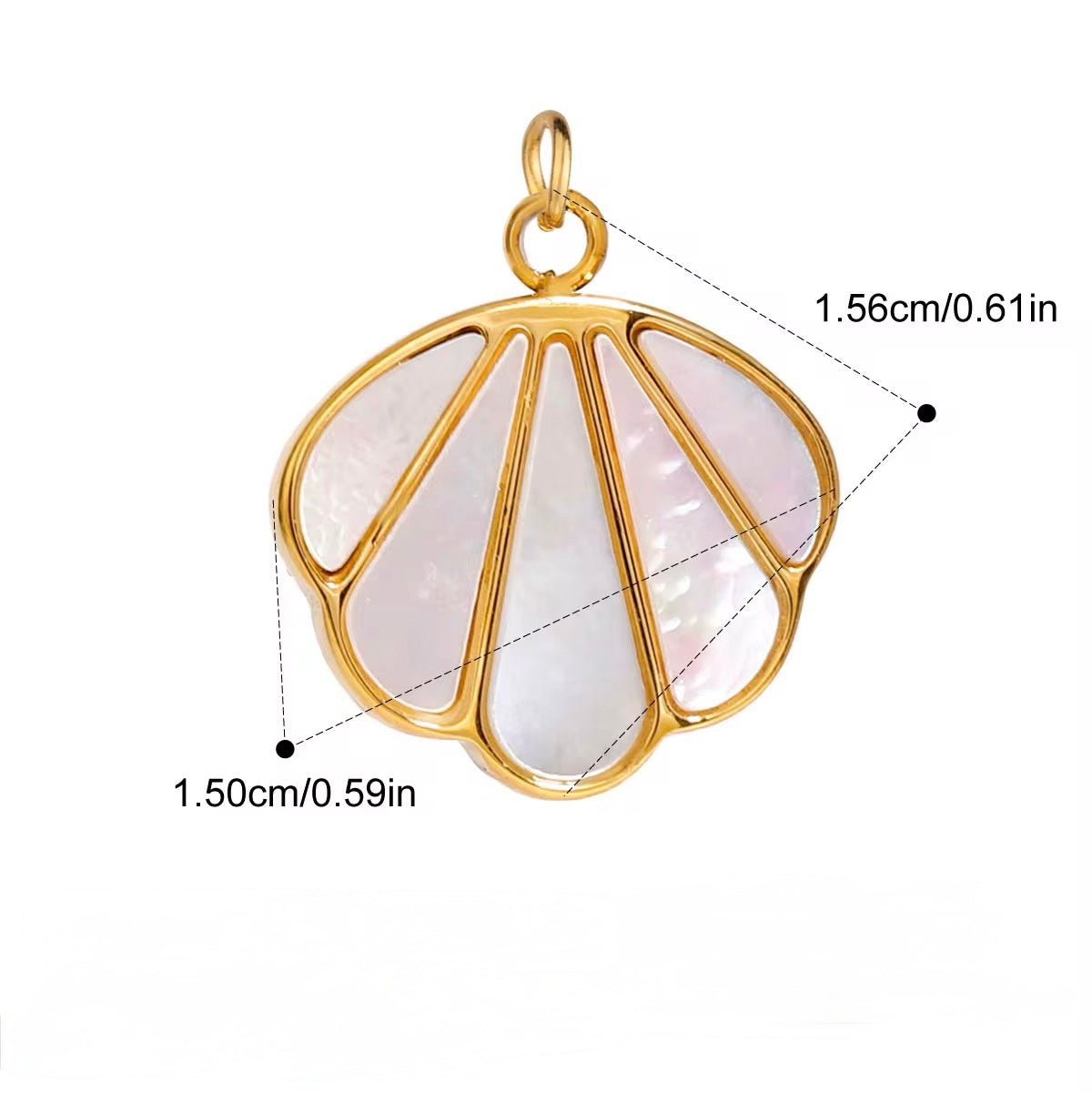 Mother of pearl shell charm
