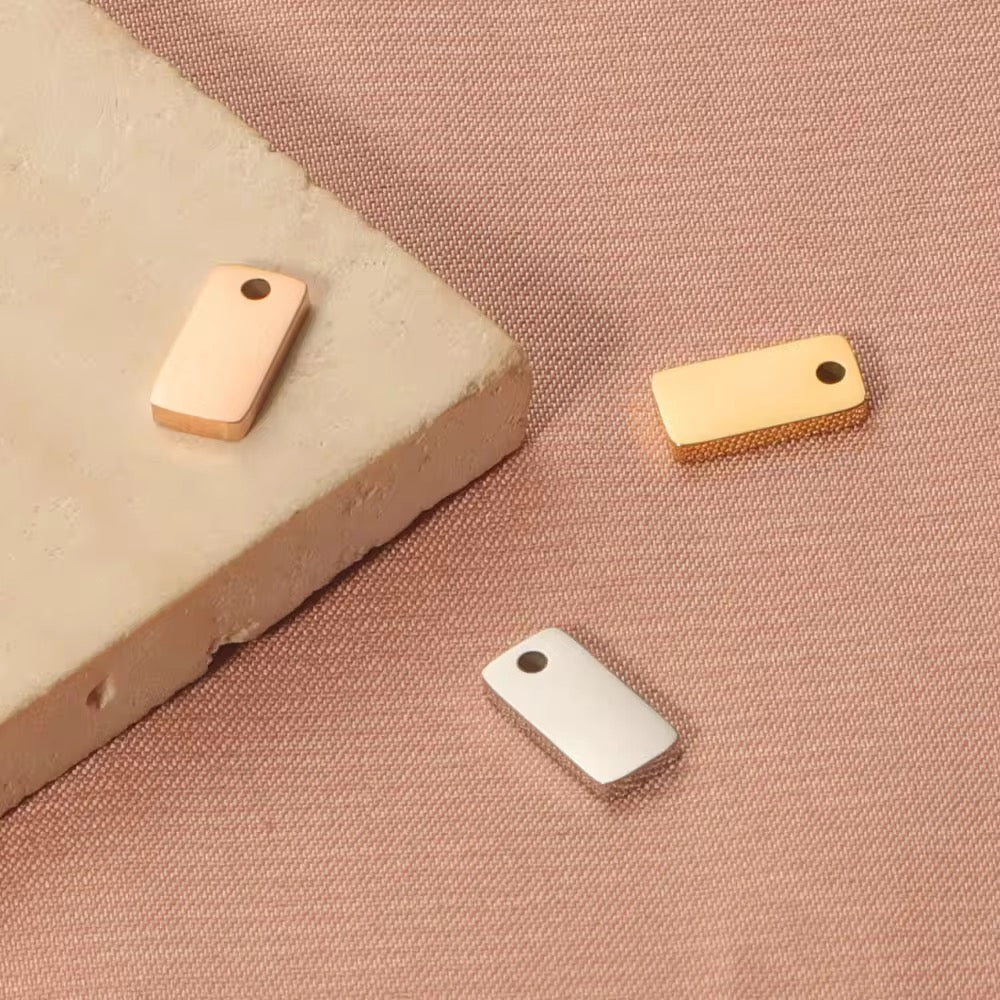 Rectangle tag charm